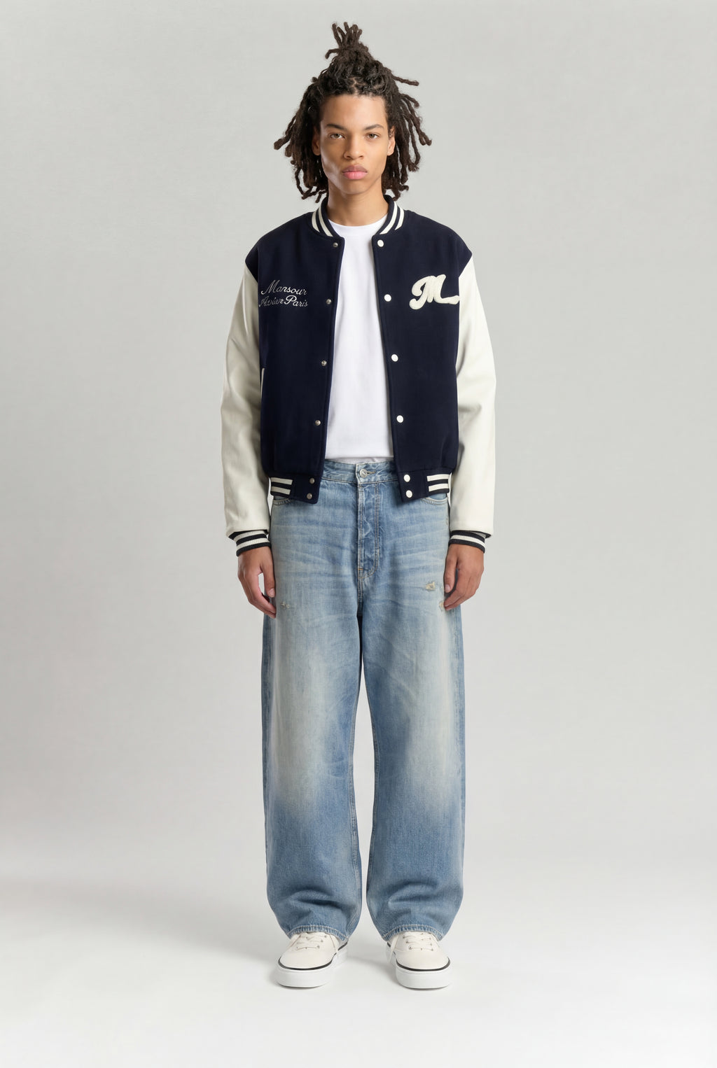 Veste Varsity Universitaire Marine