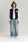 Veste Varsity Universitaire Marine