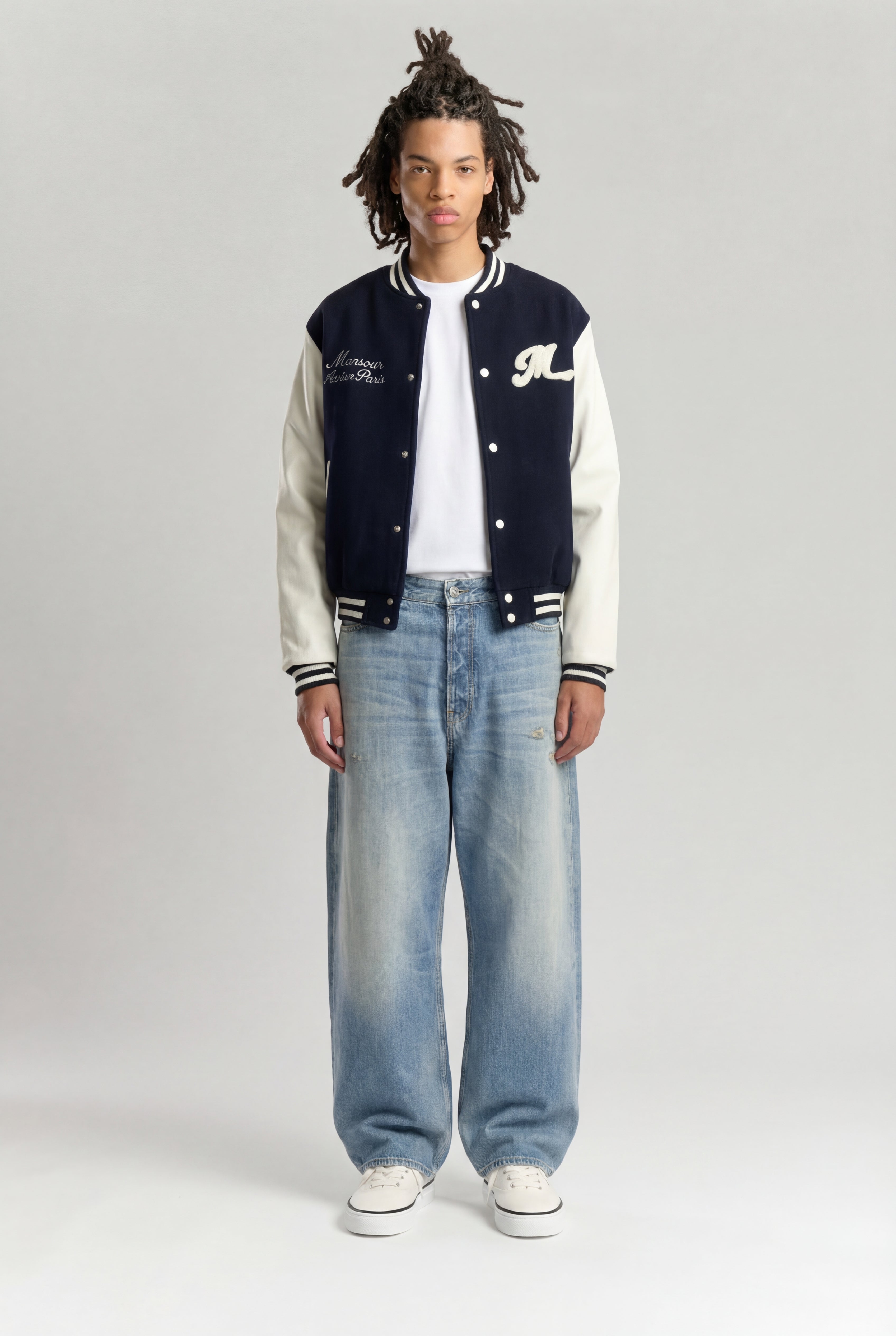 College Varsity Jacket Navy