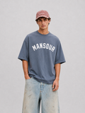 Varsity Logo T-shirt Faded Indigo