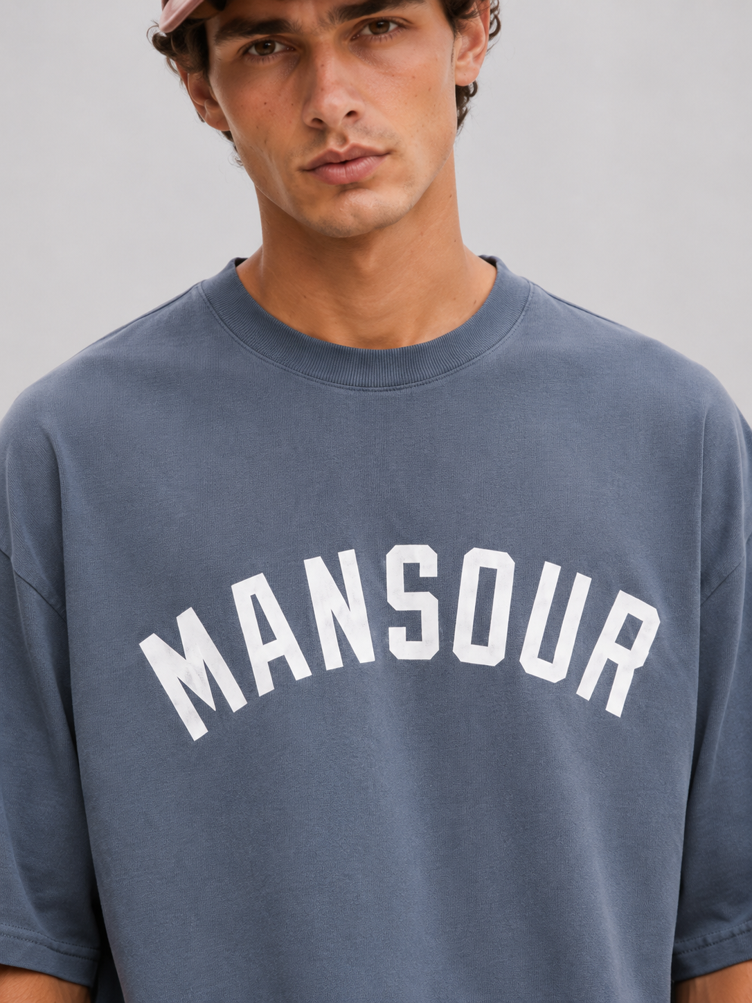 Varsity Logo T-shirt Faded Indigo detail