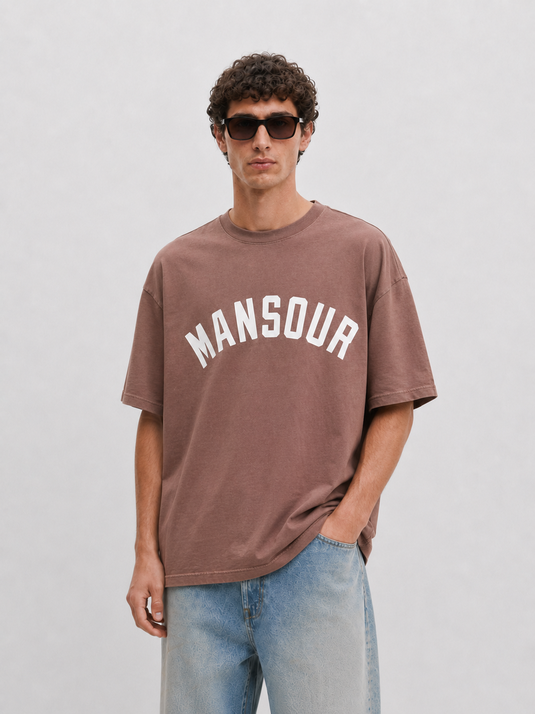 Varsity Logo T-shirt Faded Pink