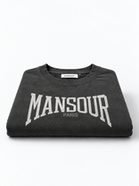 Cracked Print Longsleeve Black
