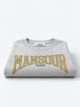 Cracked Print T-shirt Grey Melange