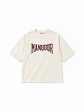Cracked Print T-shirt Off White by Art. Department, front