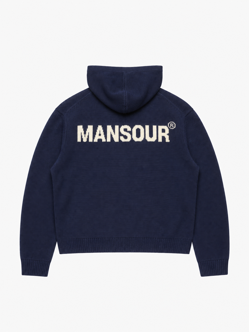 Knitted Logo Hoodie Dark Navy von Art. Department, Rückseite