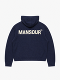Knitted Logo Hoodie Dark Navy von Art. Department, Rückseite