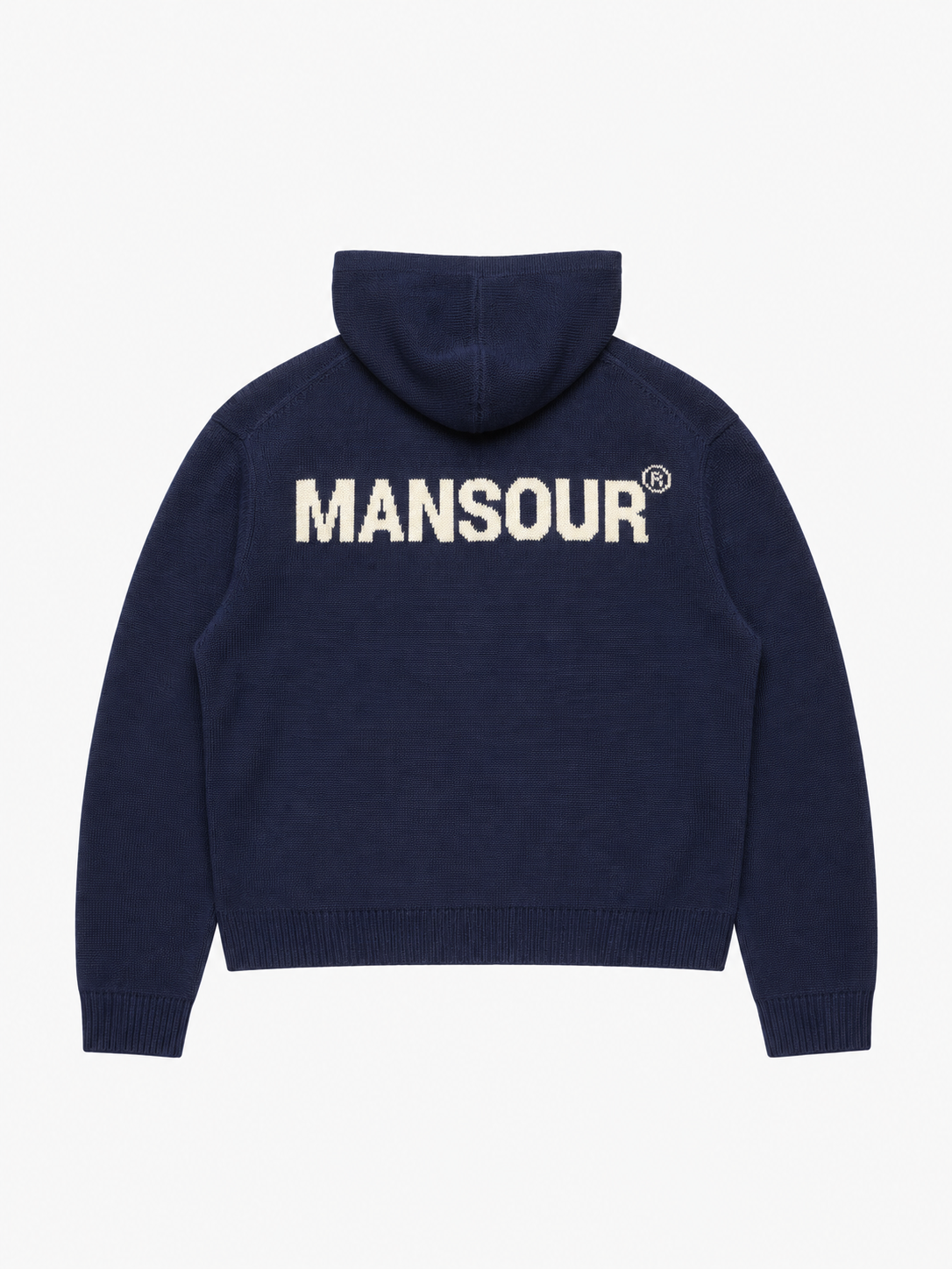 Knitted Logo Hoodie Dark Navy von Art. Department, Rückseite