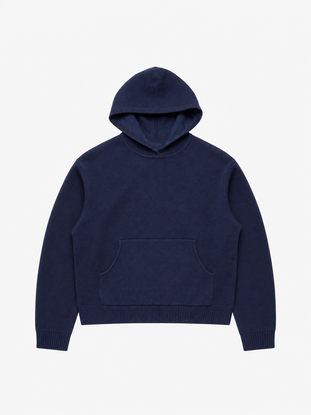 Knitted Logo Hoodie Dark Navy von Art. Department, Vorderseite