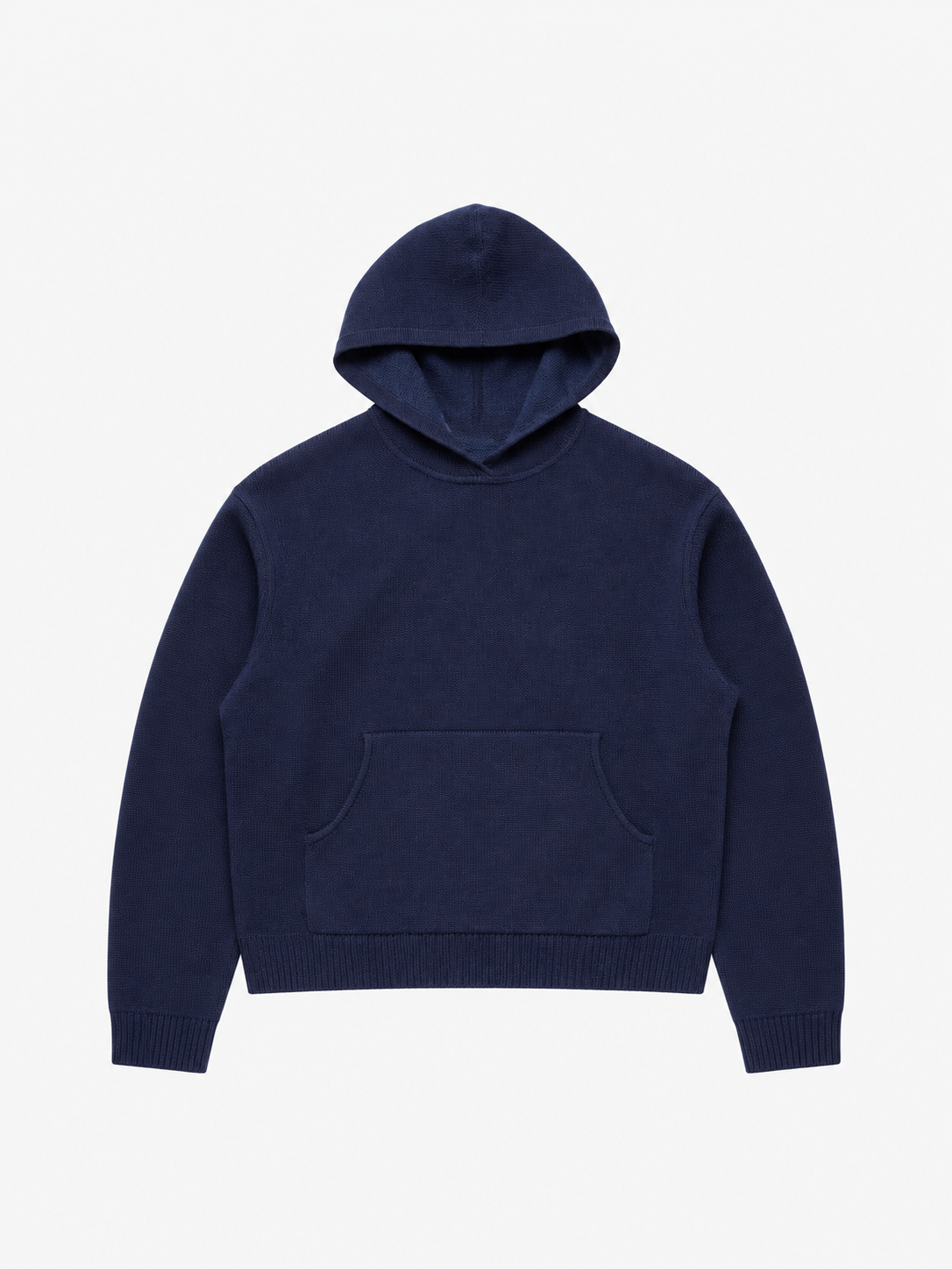 Knitted Logo Hoodie Dark Navy von Art. Department, Vorderseite