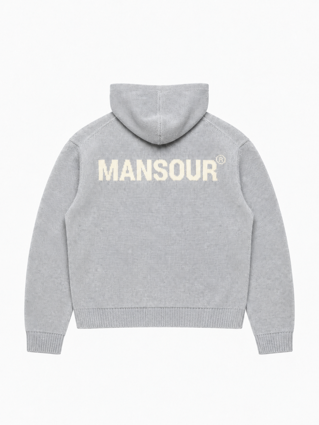 Knitted Logo Hoodie Grey von Art. Department, Rückseite