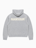 Knitted Logo Hoodie Grey von Art. Department, Rückseite