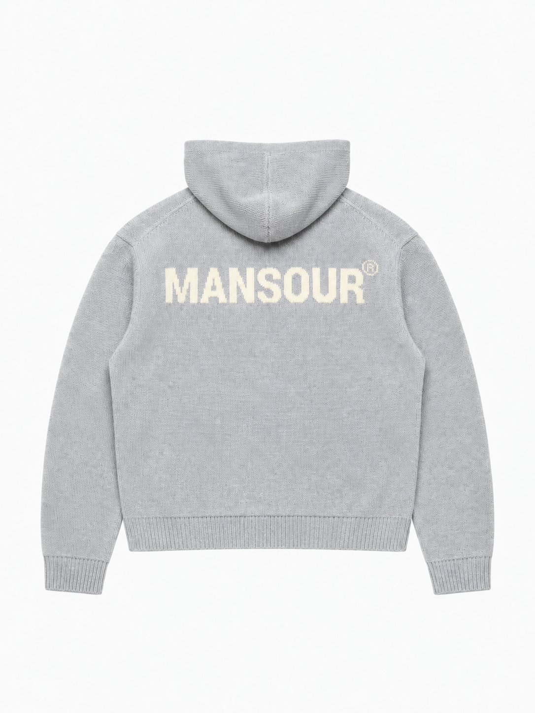 Knitted Logo Hoodie Grey von Art. Department, Rückseite