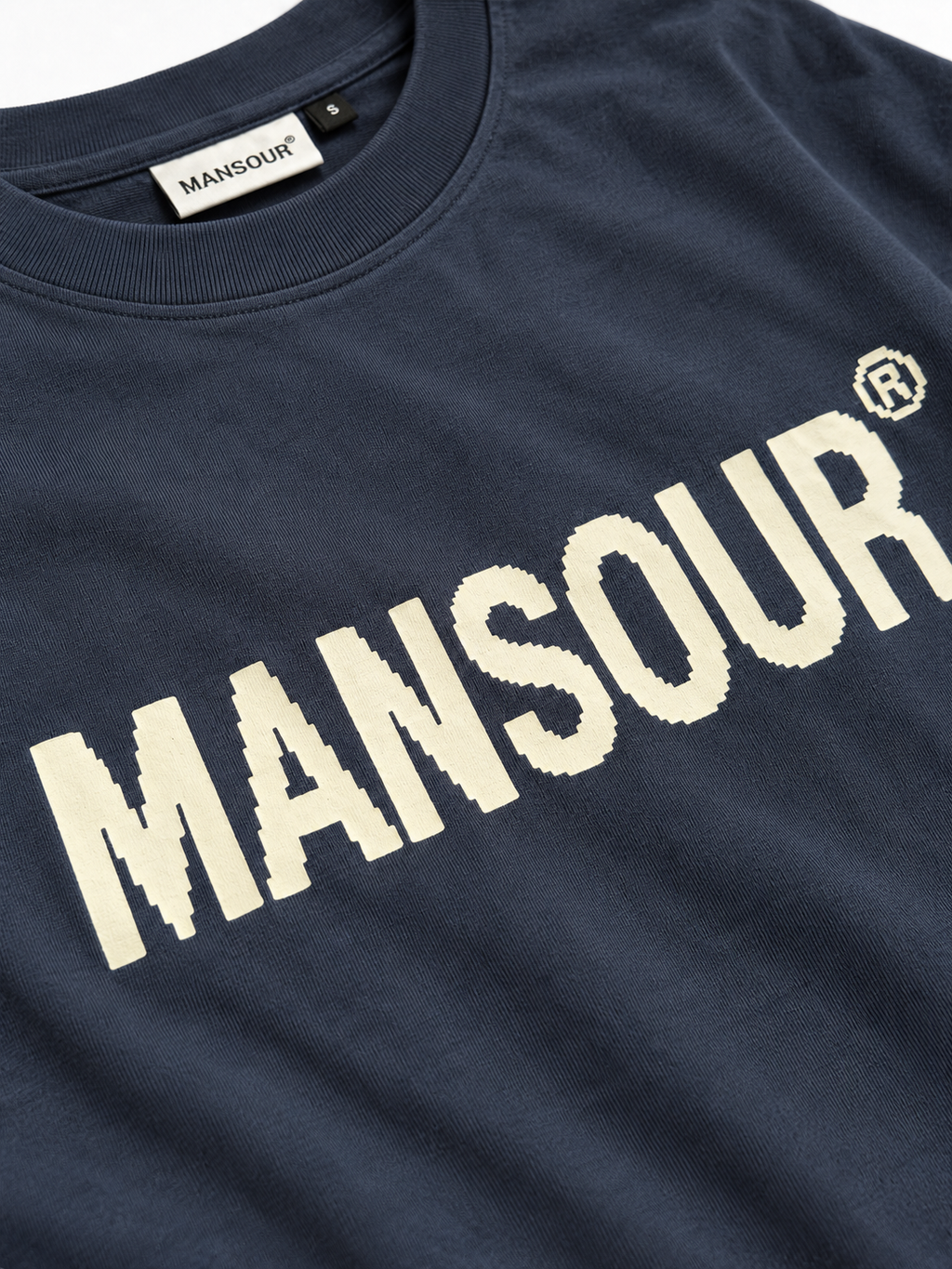 Layered Longsleeve Navy/Grey von Art. Department, Detail des Logos