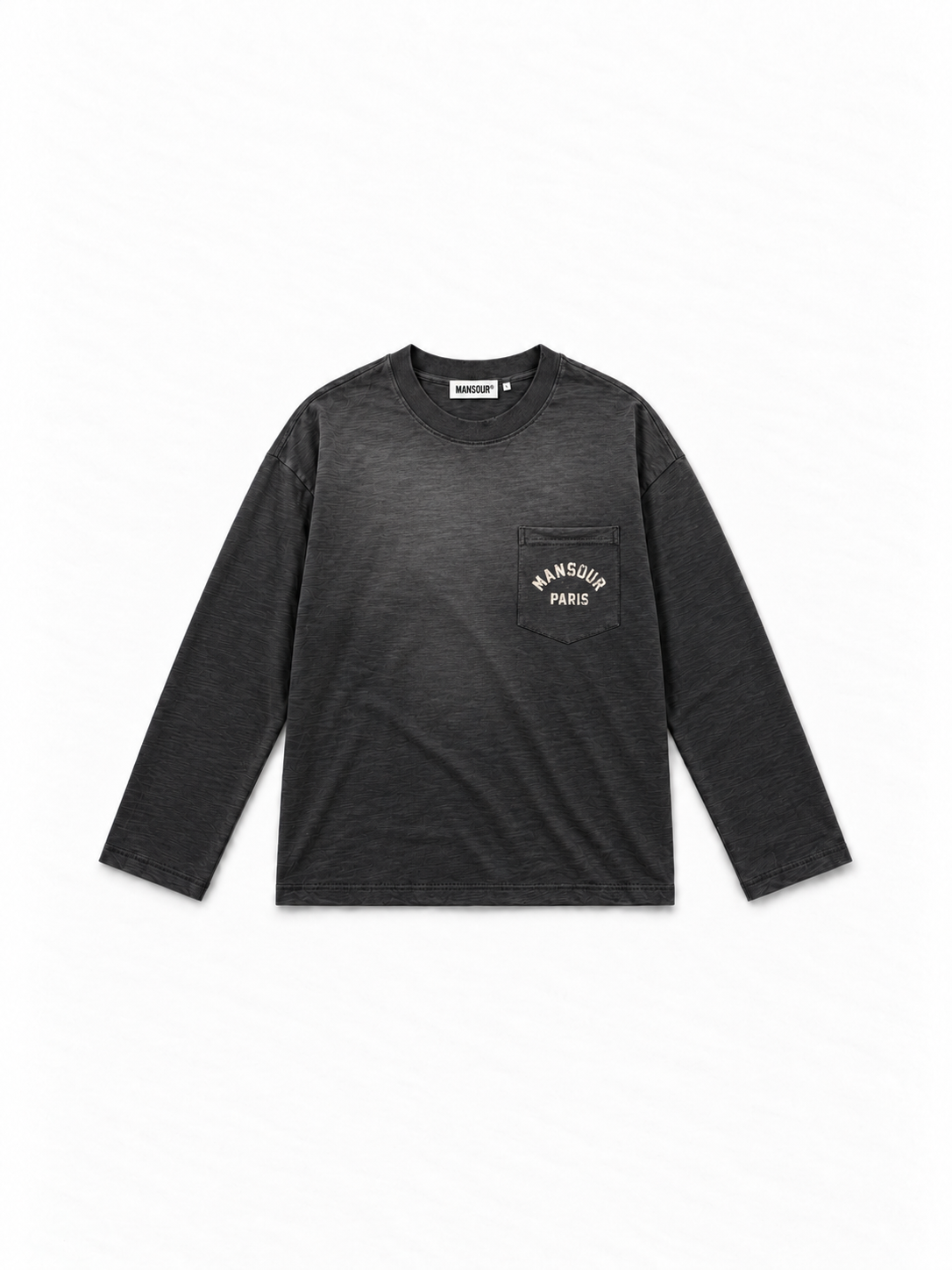Pocket Longsleeve Sprayed Black von Art. Department, Vorderseite