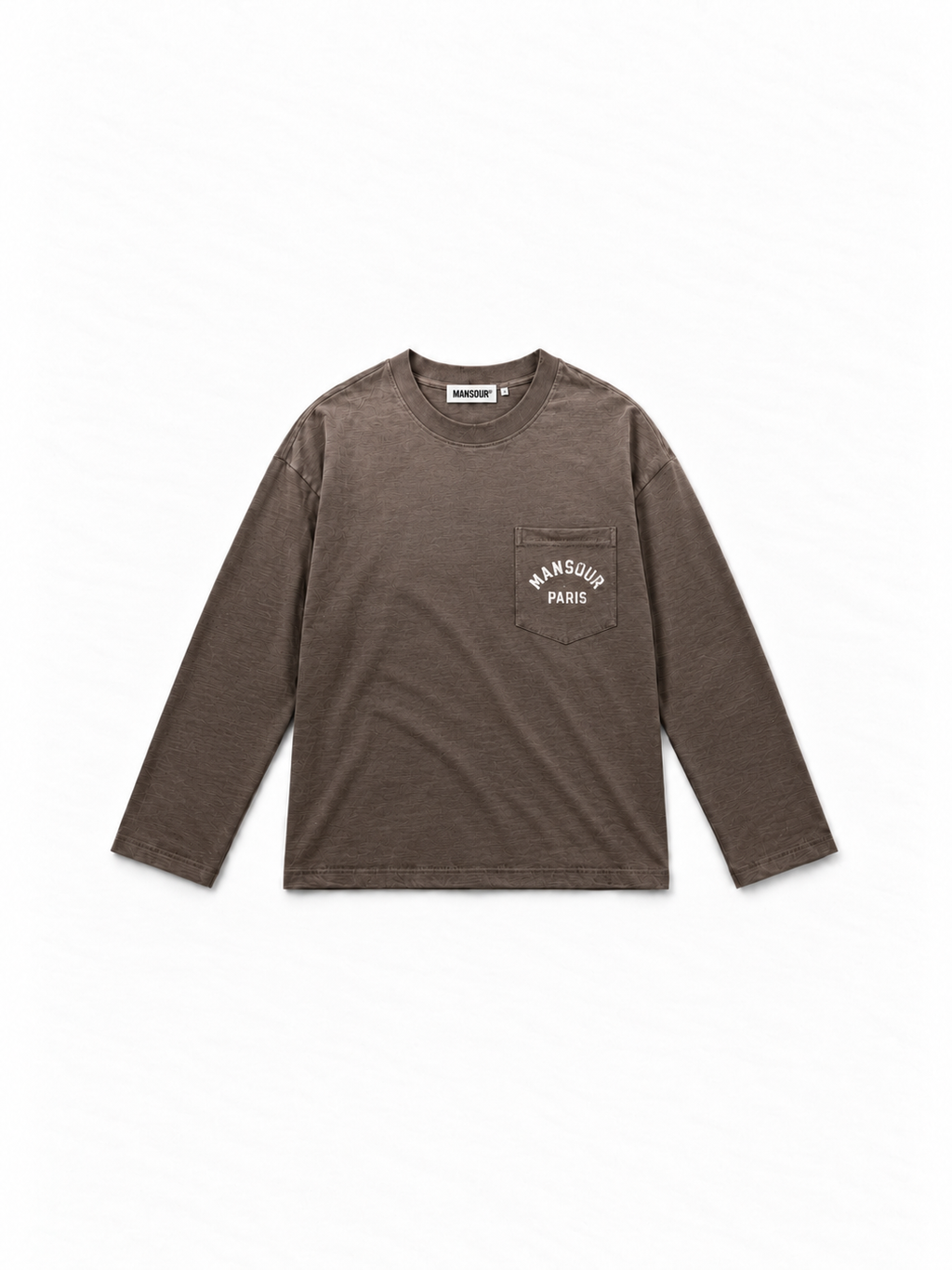 Pocket Longsleeve Sprayed Brown von Art. Department, Vorderseite