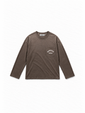 Pocket Longsleeve Sprayed Brown von Art. Department, Vorderseite