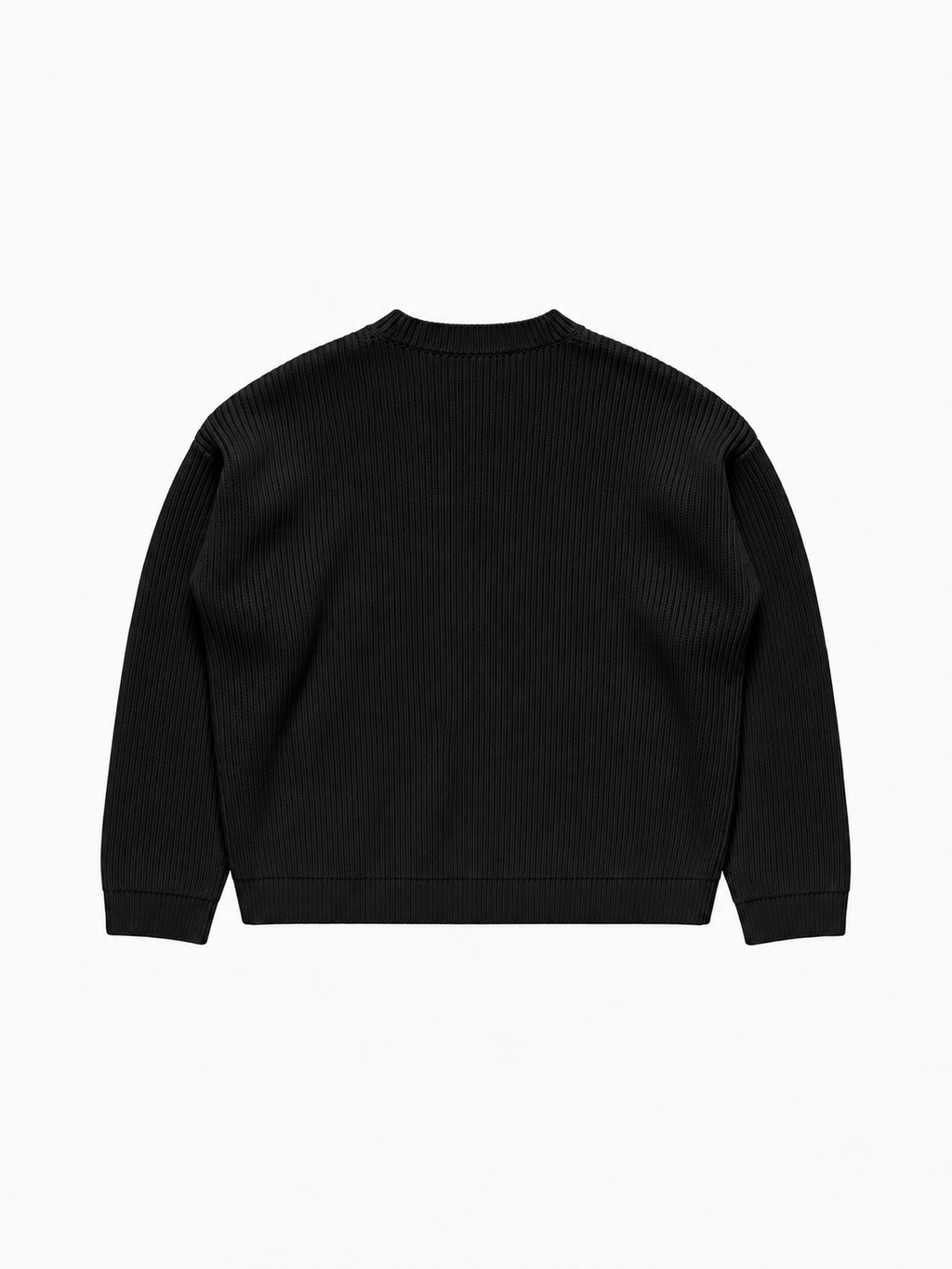 Ribbed Logo Sweater Black d'Art. Department, vue de dos