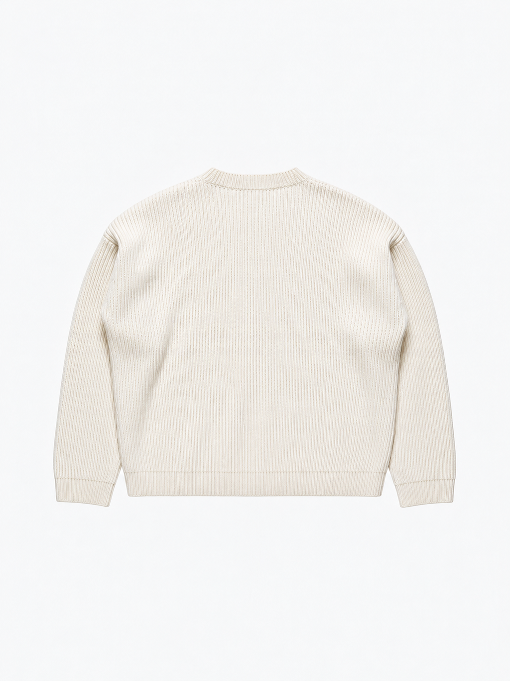 Ribbed Logo Sweater Off White von Art. Department, Rückseite