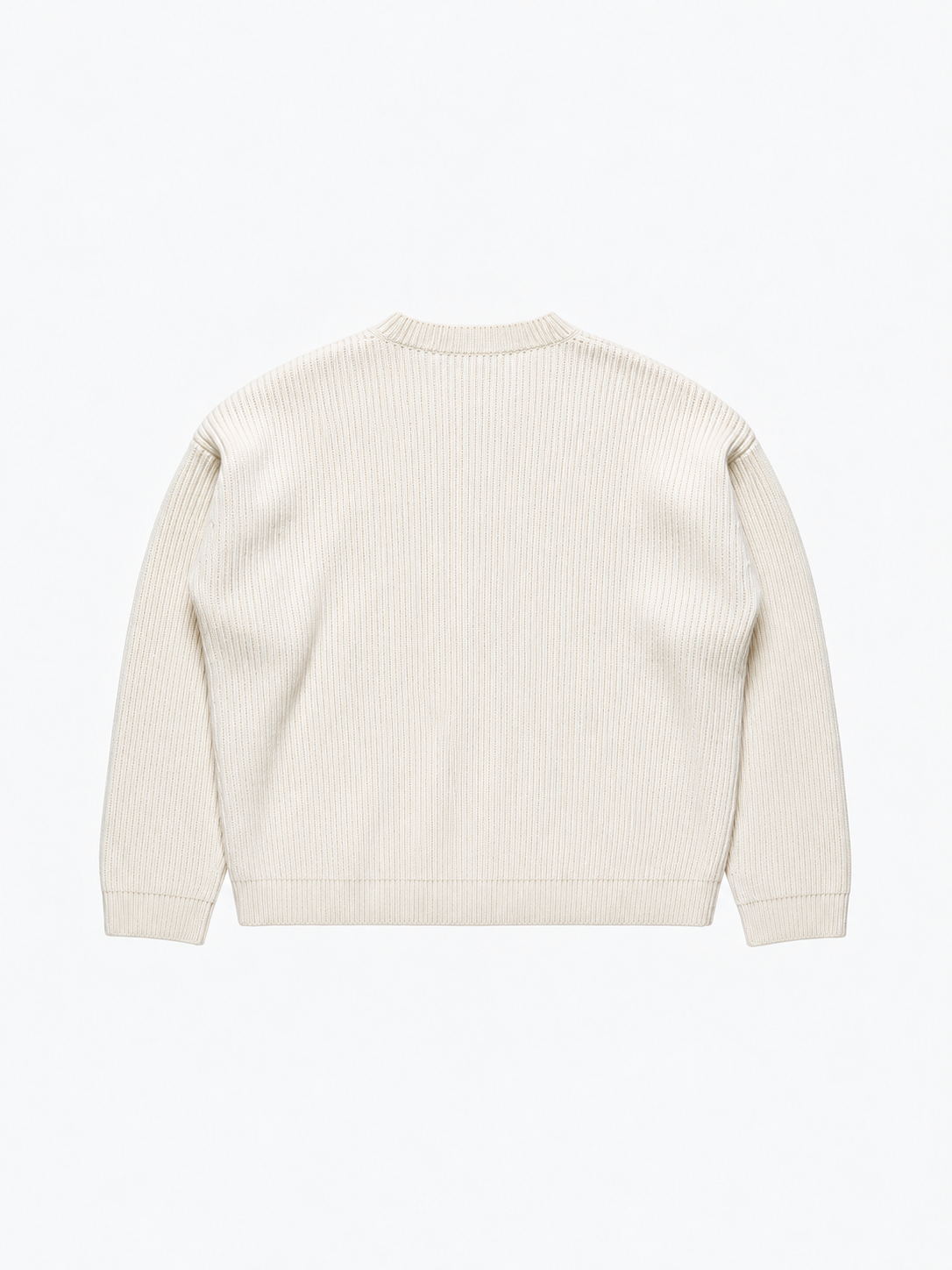 Ribbed Logo Sweater Off White von Art. Department, Rückseite