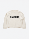 Ribbed Logo Sweater Off White von Art. Department, Vorderseite