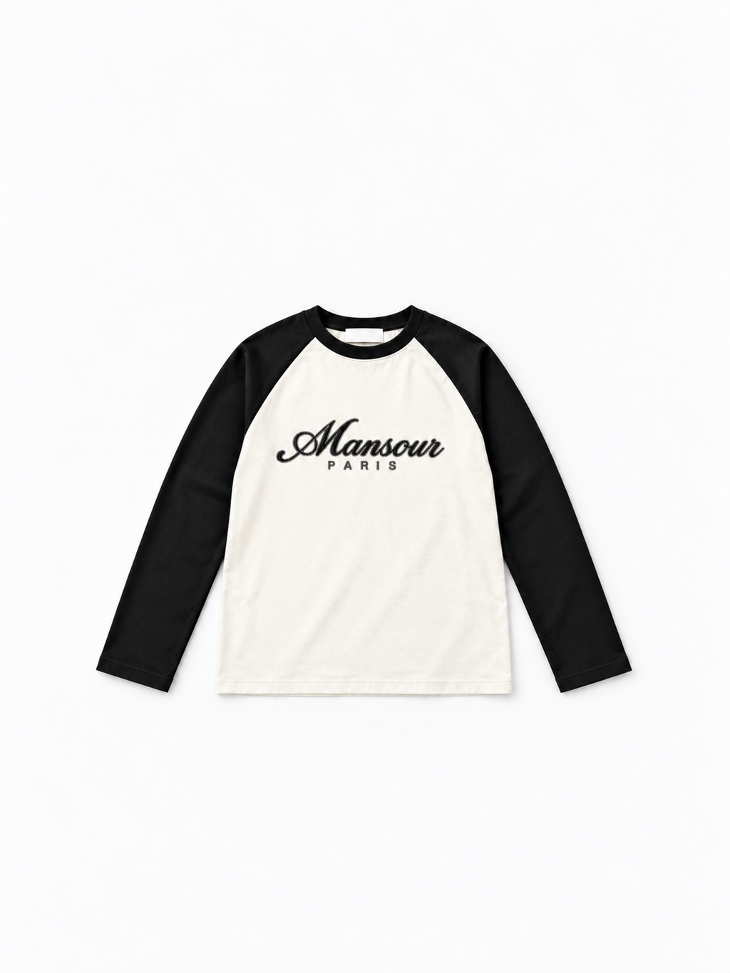 Script Raglan Longsleeve Off White/Black by Art. Department, front
