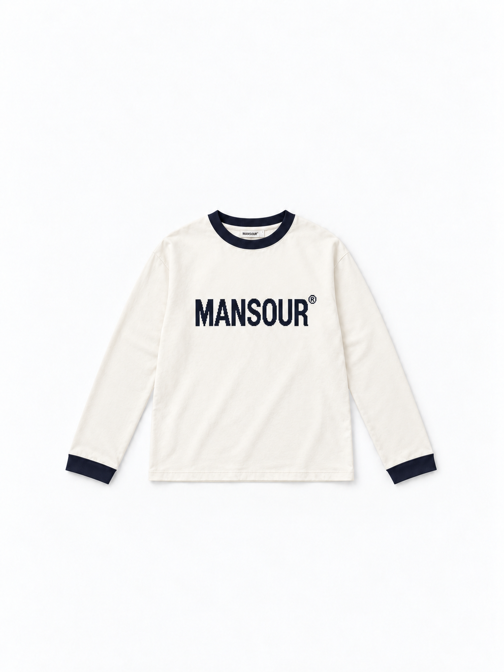 Terry Ringer Longsleeve White/Navy von Art. Department, Vorderseite