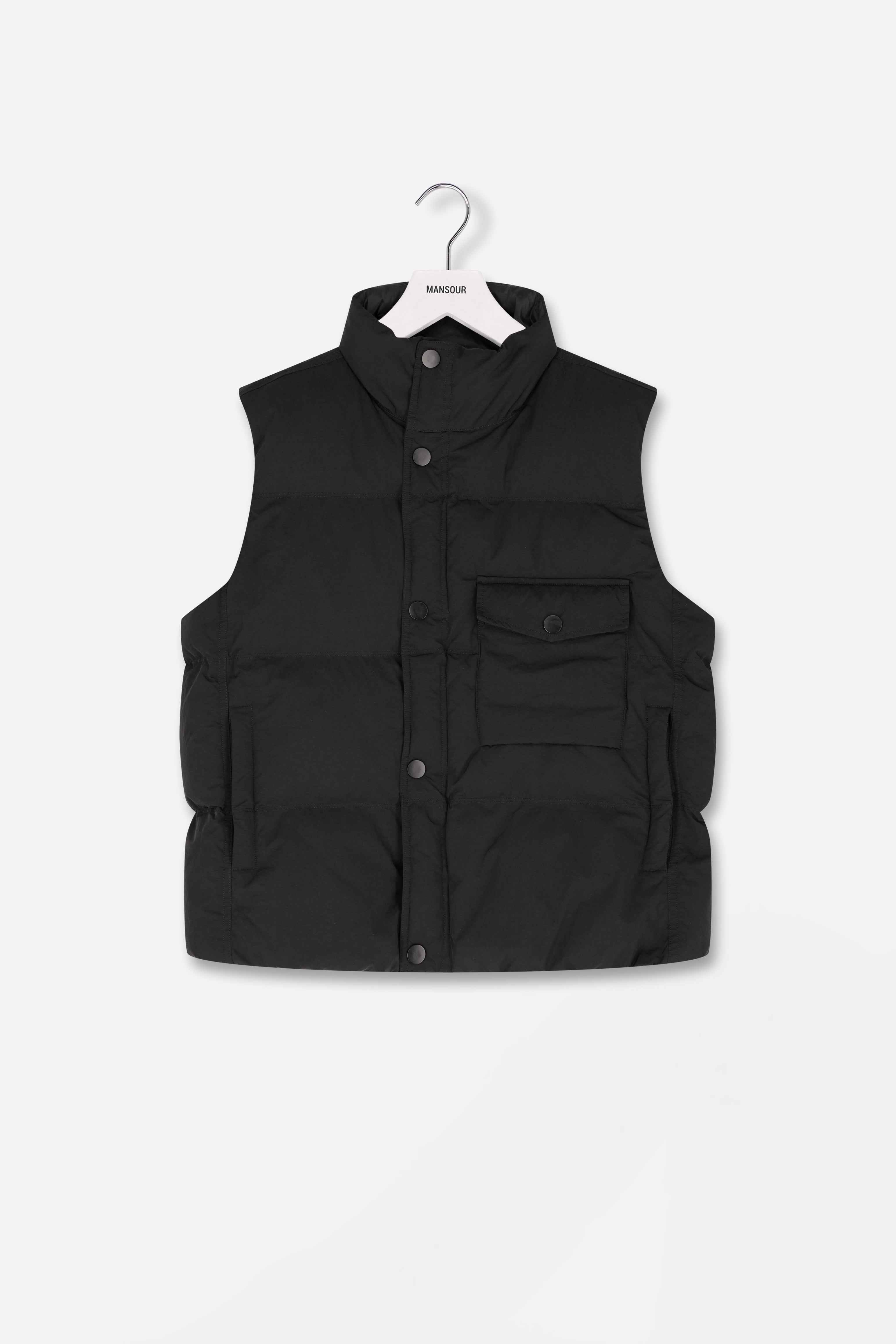 Down Vest in Nylon
