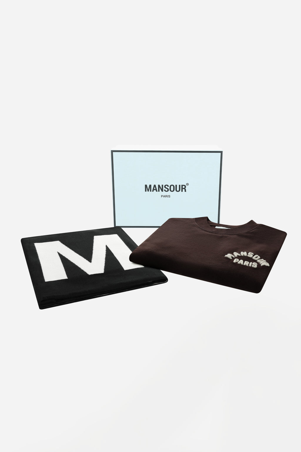 Paris College Longsleeve Bruin en Sjaal