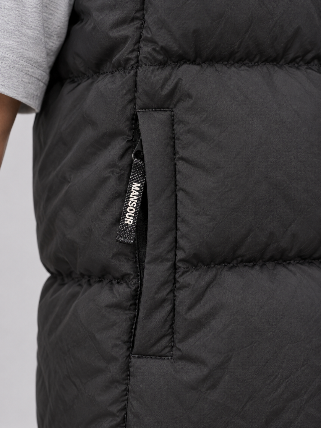 Down Vest in Nylon