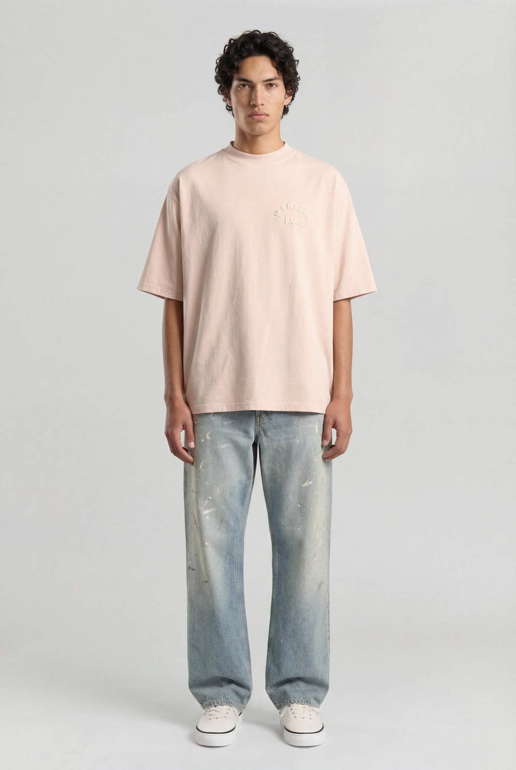 Paris College T-shirt Dusty Pink