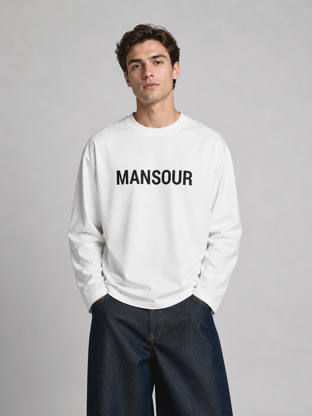 Monogram Longsleeve Cannoli Cream