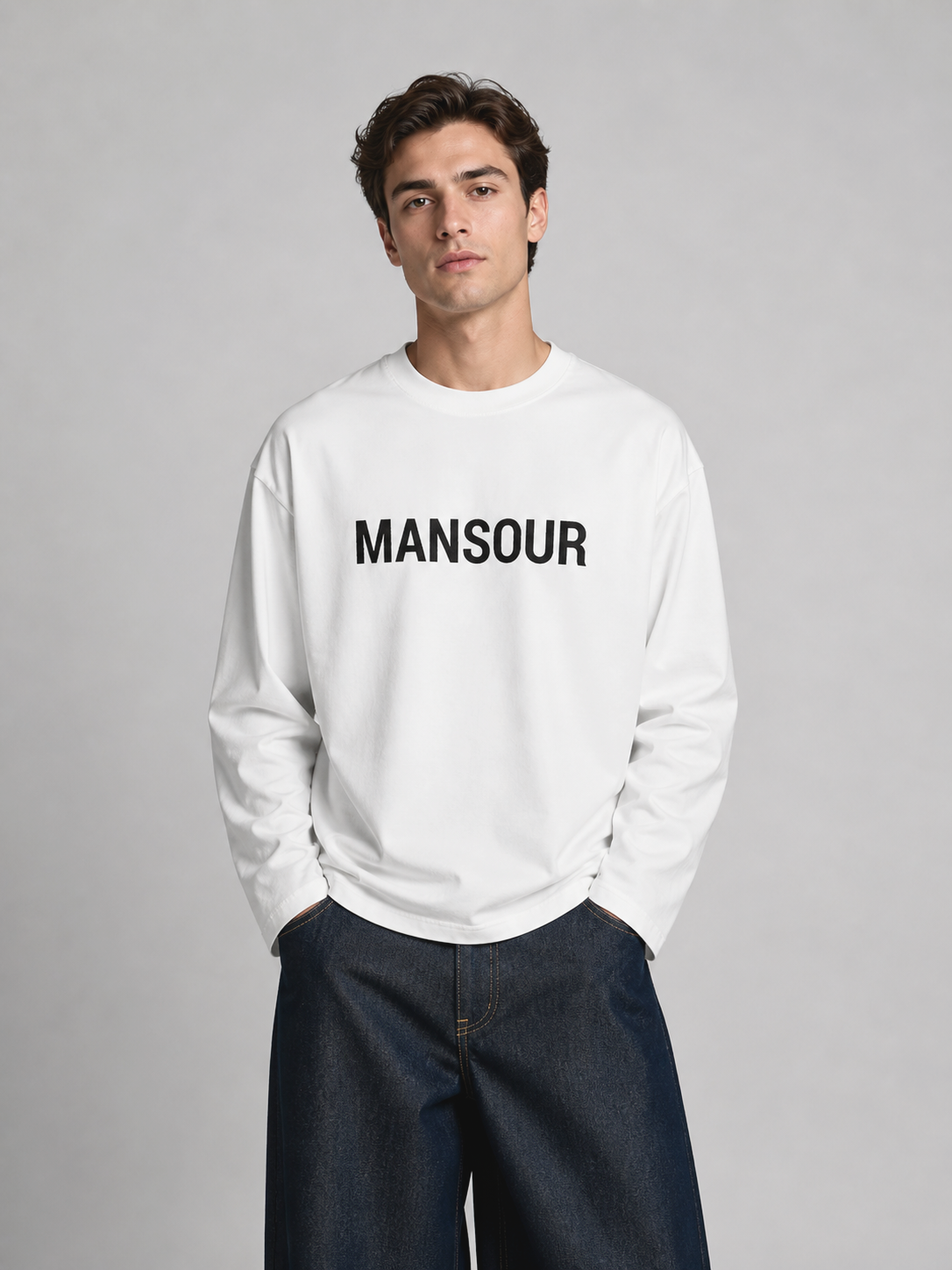Monogram Longsleeve Cannoli Cream