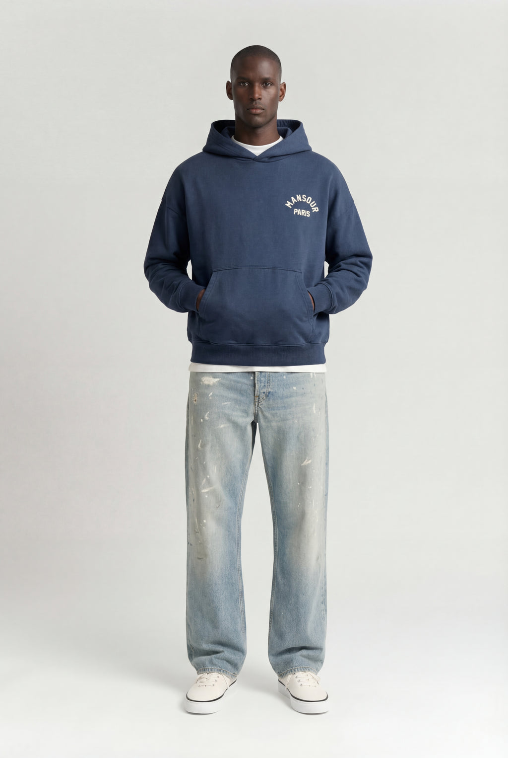 Paris College Hoodie Bariton Blue