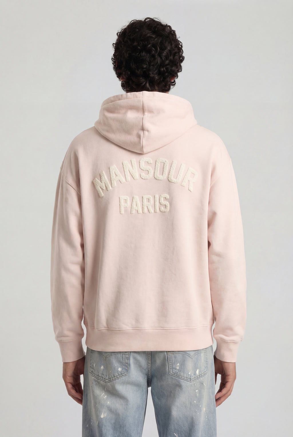 Paris College Hoodie Dusty Pink