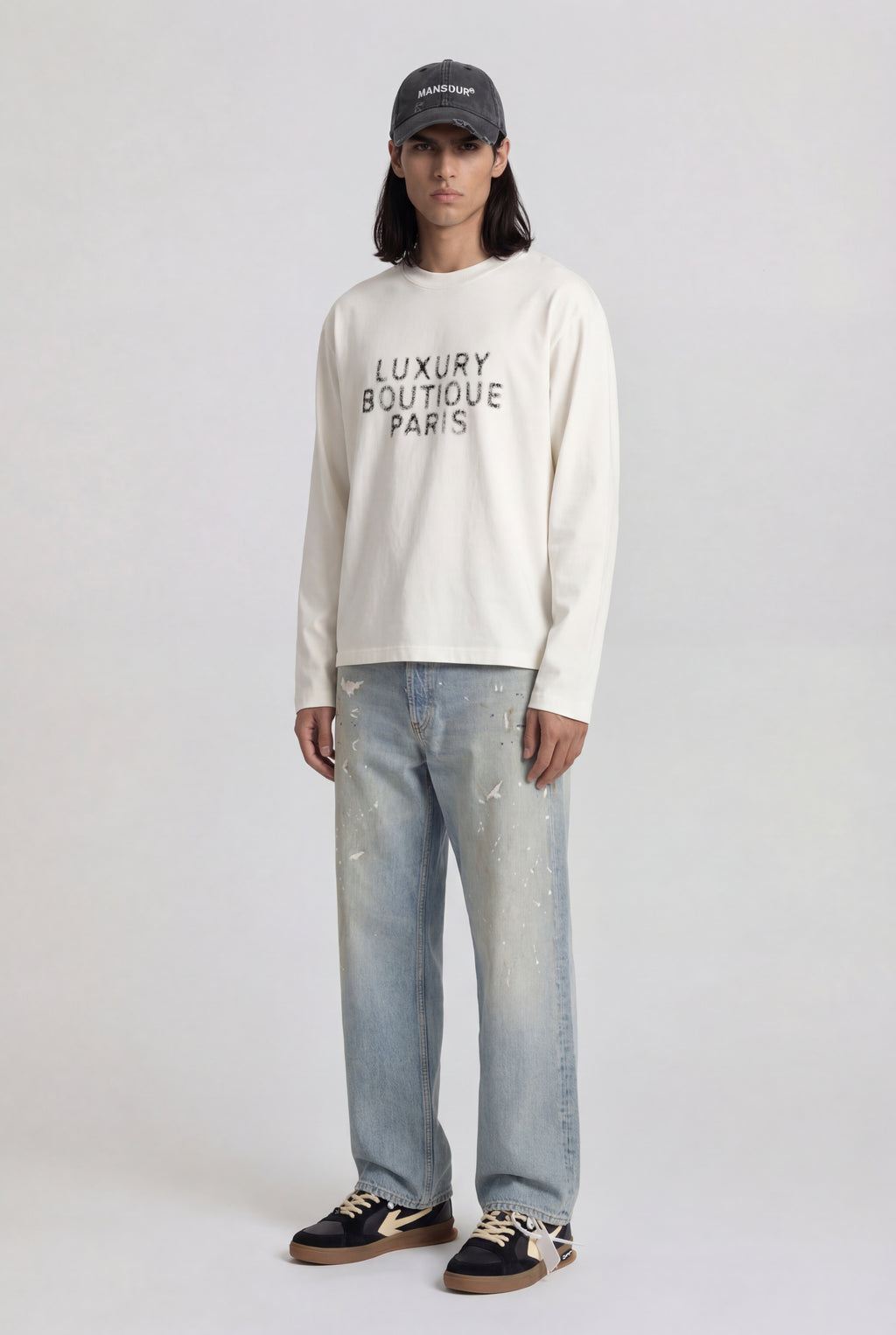 Luxury Boutique Longsleeve Vintage White