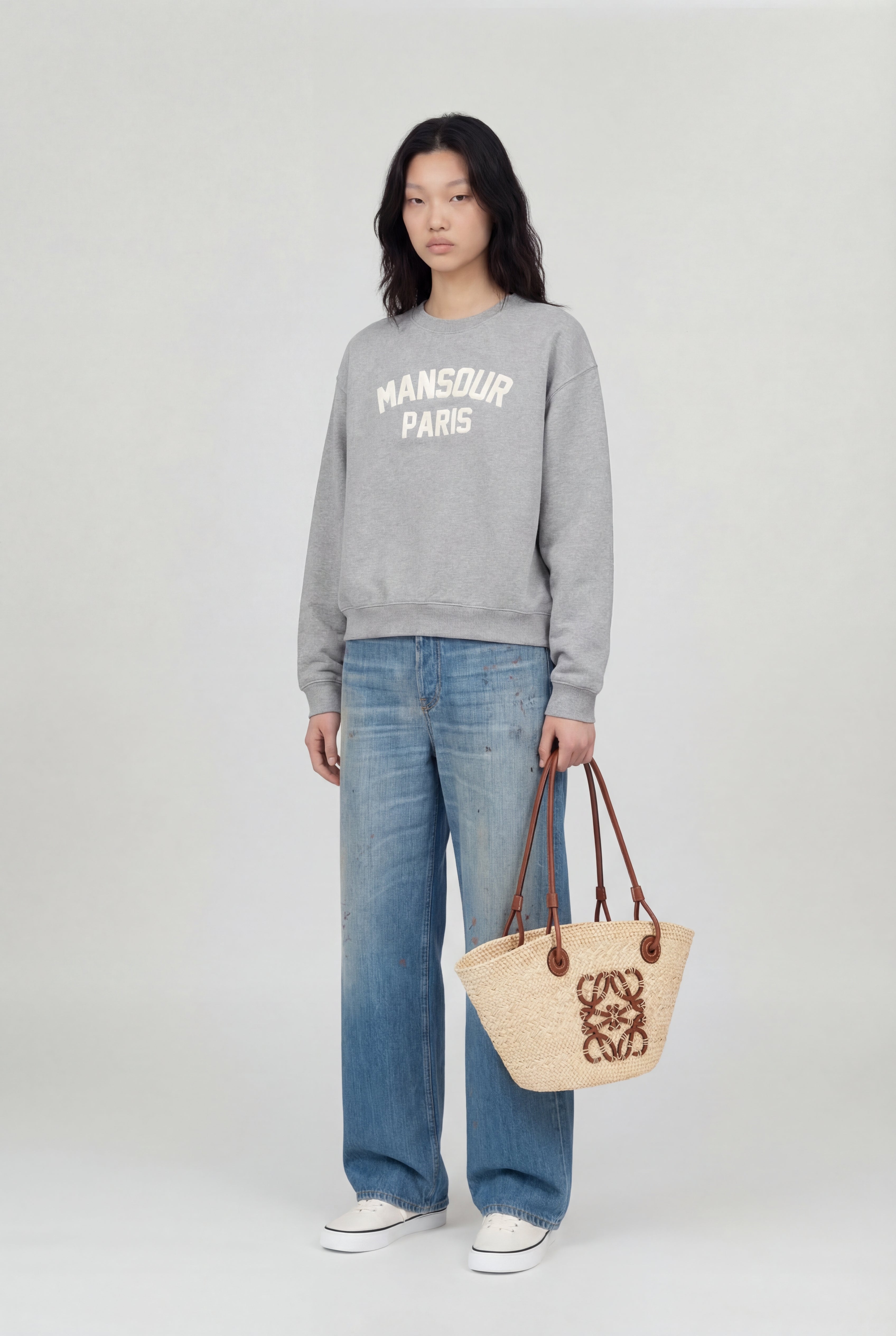 Paris College Sweater Heather Grey