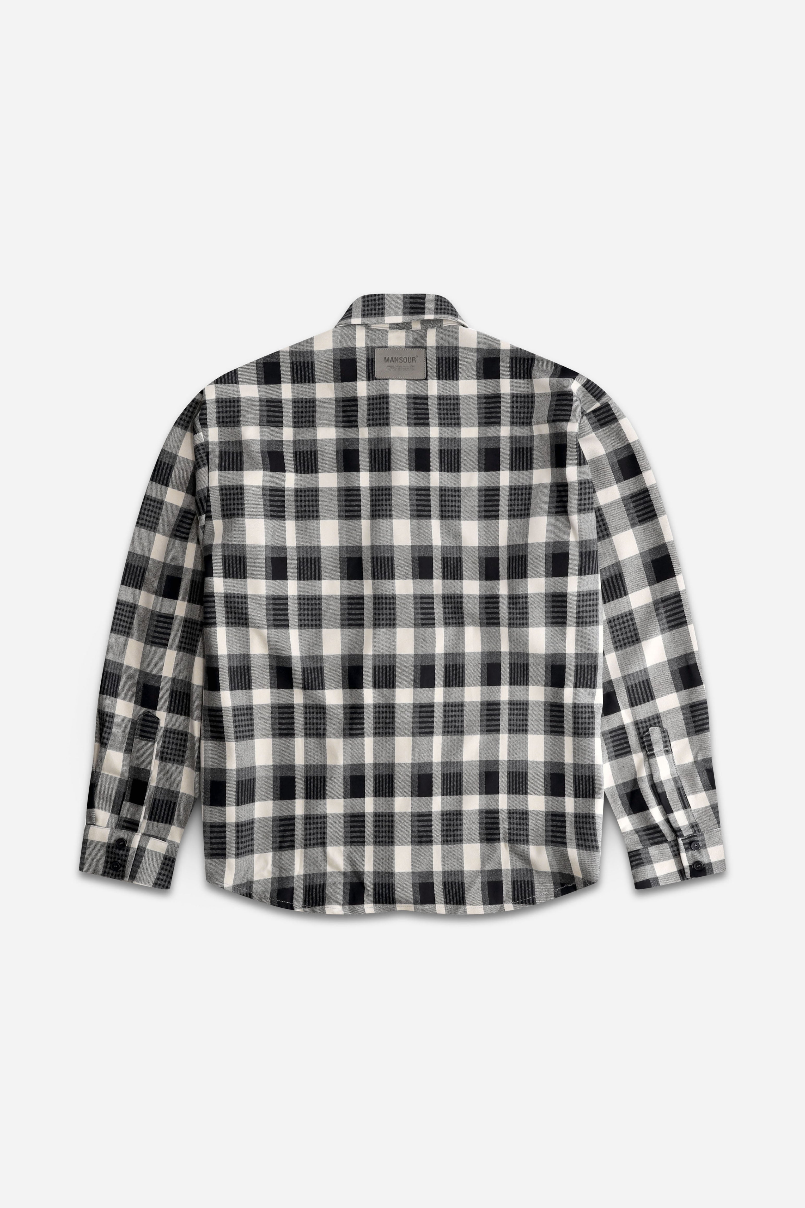 Checkered Overshirt Navy