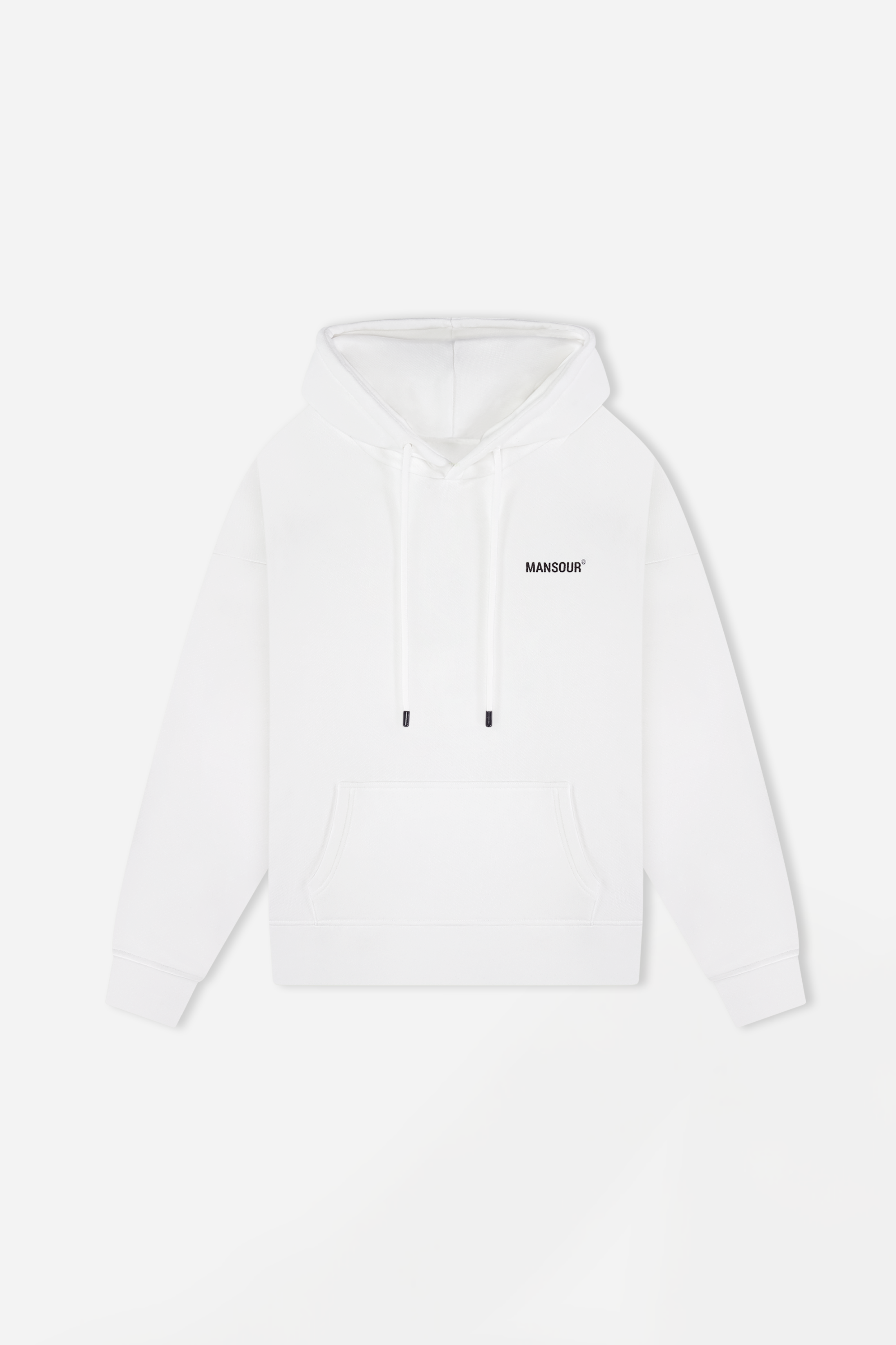 Logo hoodie white
